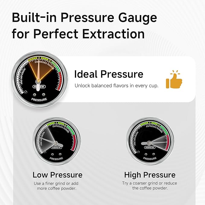 51mm Espresso Machine - Temperature & Cup Volume Adjustable at will