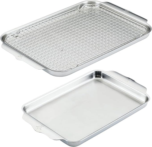 Hestan Provisions OvenBond – 3-Piece Tri-ply Baking Sheet Set – Professional Stainless Steel Bakeware