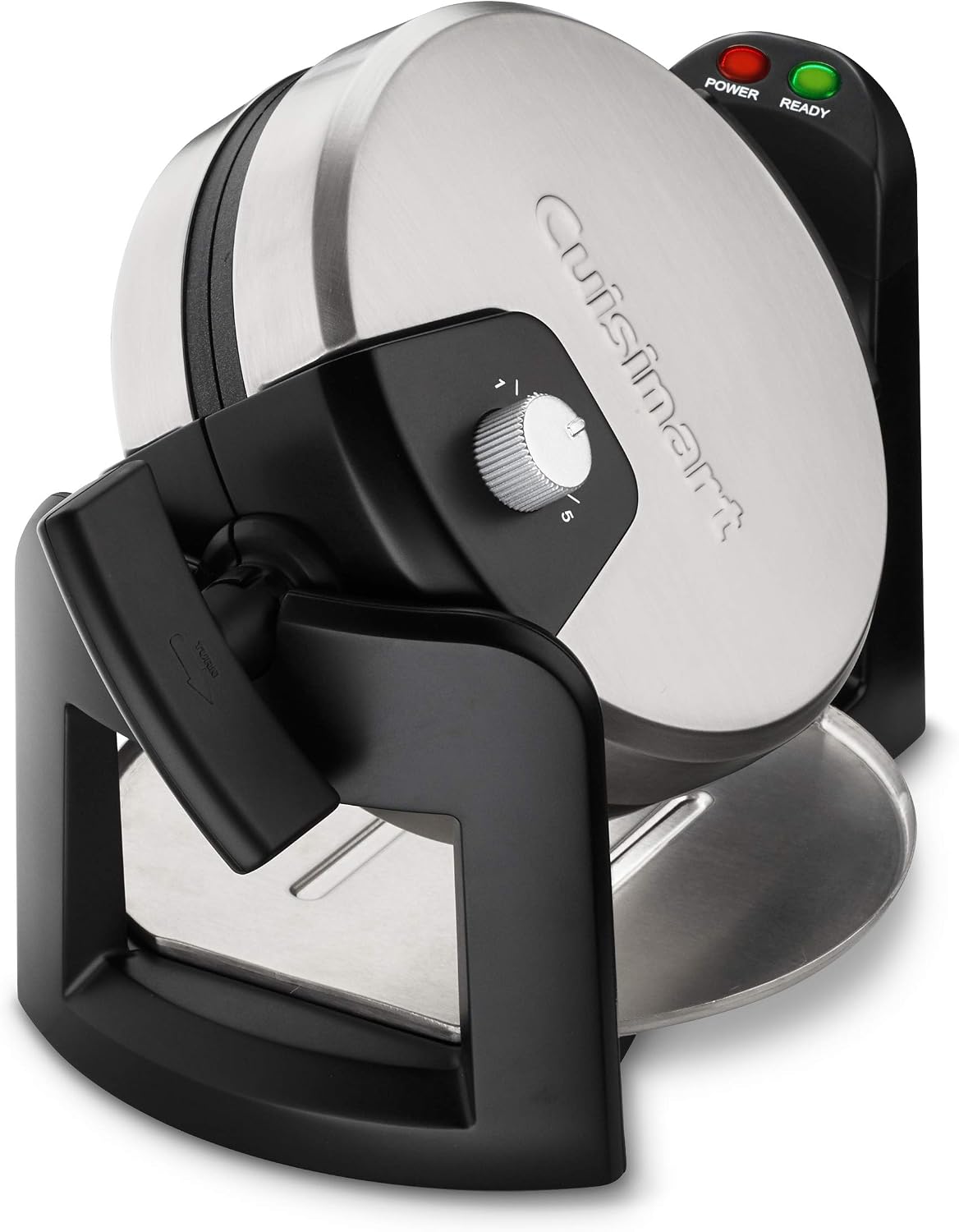 Flip Belgian Waffle Maker, NonStick, Stainless Steel, 1" Thick – alternate view