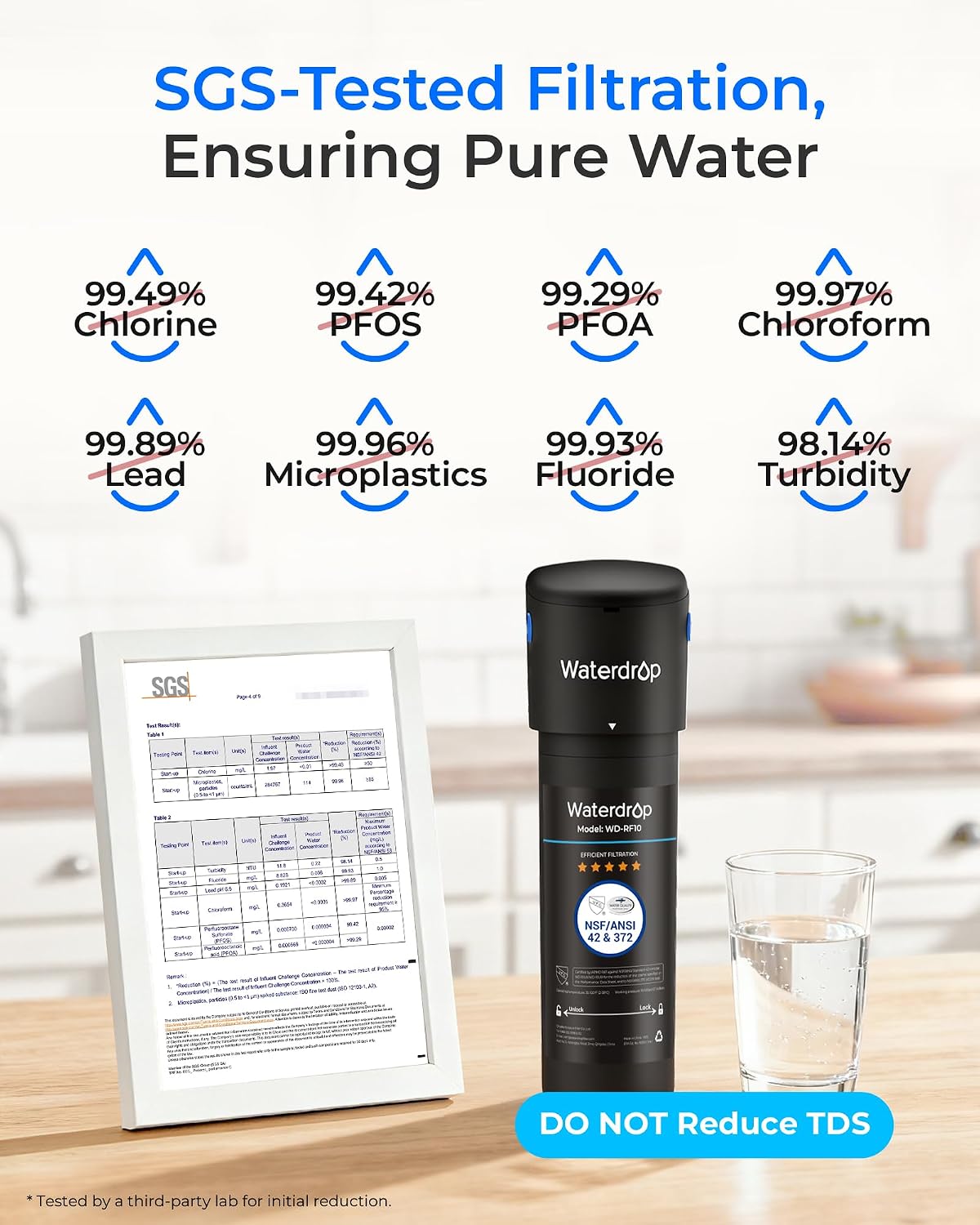 10UA Under Sink Water Filter System, NSF/ANSI 42 Certified 1 Year – close-up