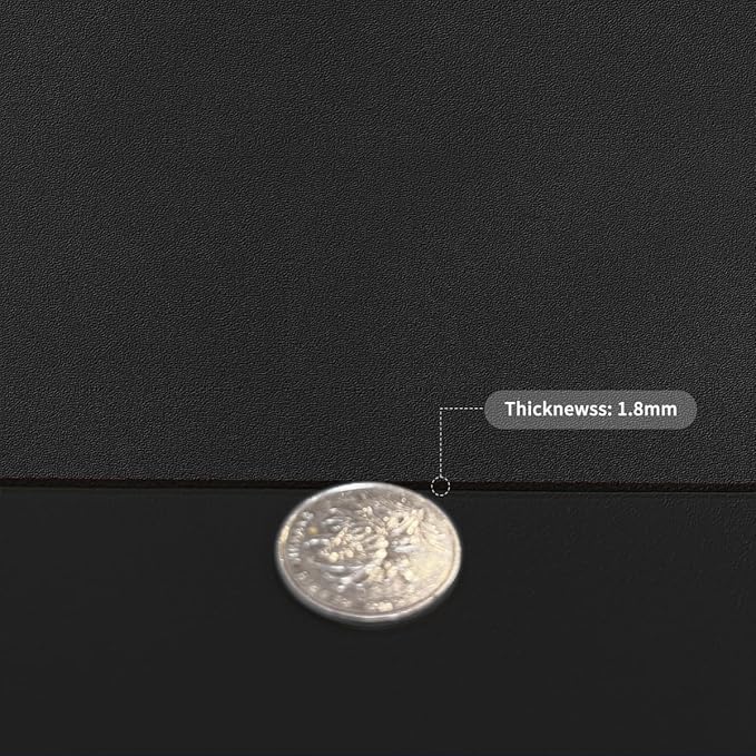 Table Mats - 26x64 Inch Waterproof Easy to Clean Can Conceal Flaws Protector The Table Top from Scratches Used for Coffee Table (Black+Black 26x64)