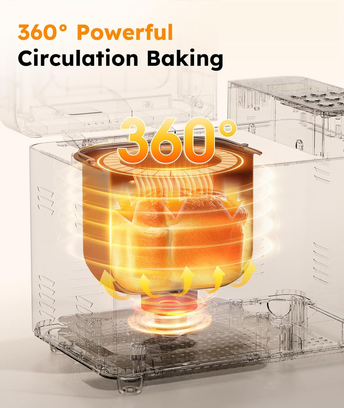 2LB Bread Maker, 17 in 1 Automatic Stainless Steel Bread Machine – detail