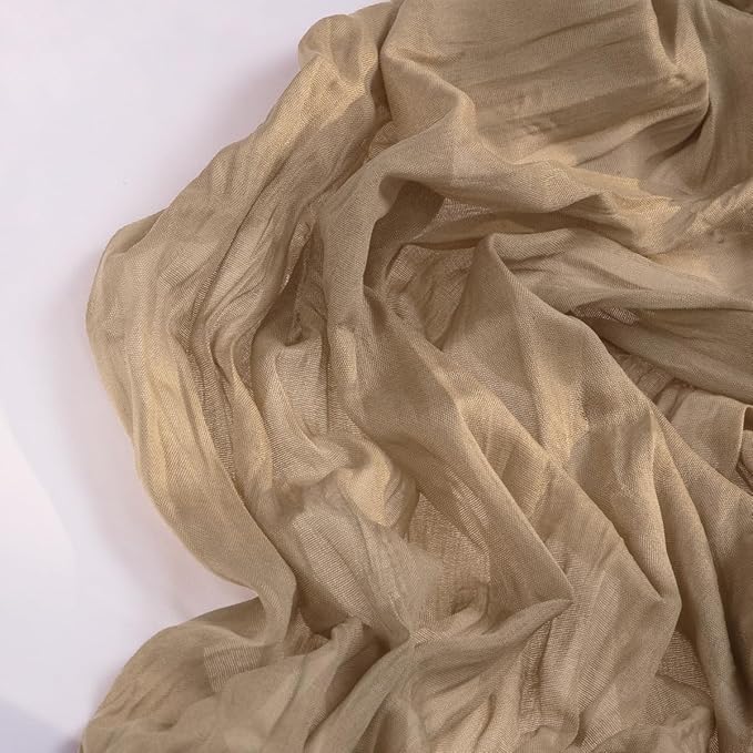 Table Runners, 12 Pack Nude Cheesecloth Gauze 35 x 120 Inch