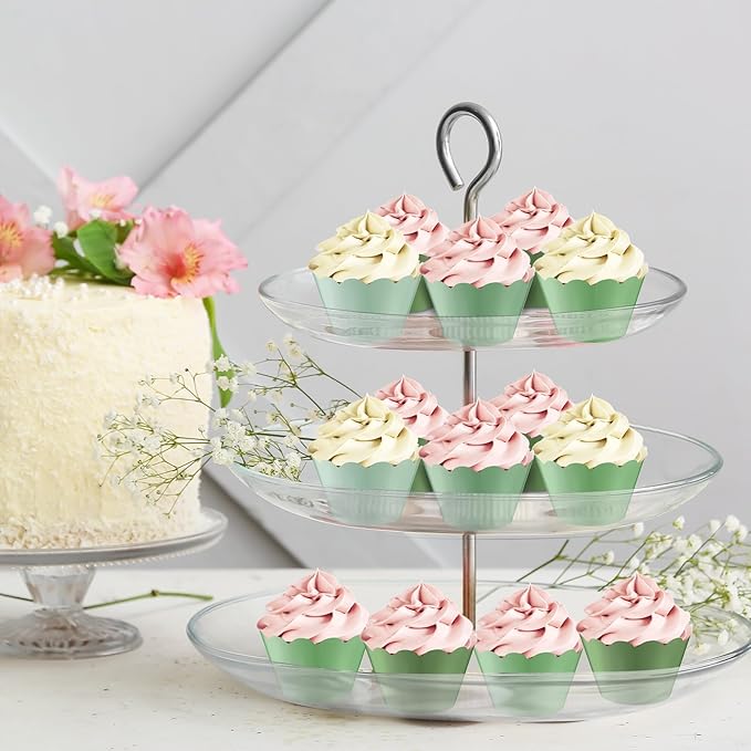 Baking Cups 100 Count Sage Green Cardboard Cupcake Liners