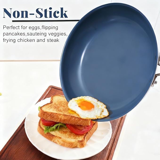 Stainless Steel Nonstick Frying Pan – 8in