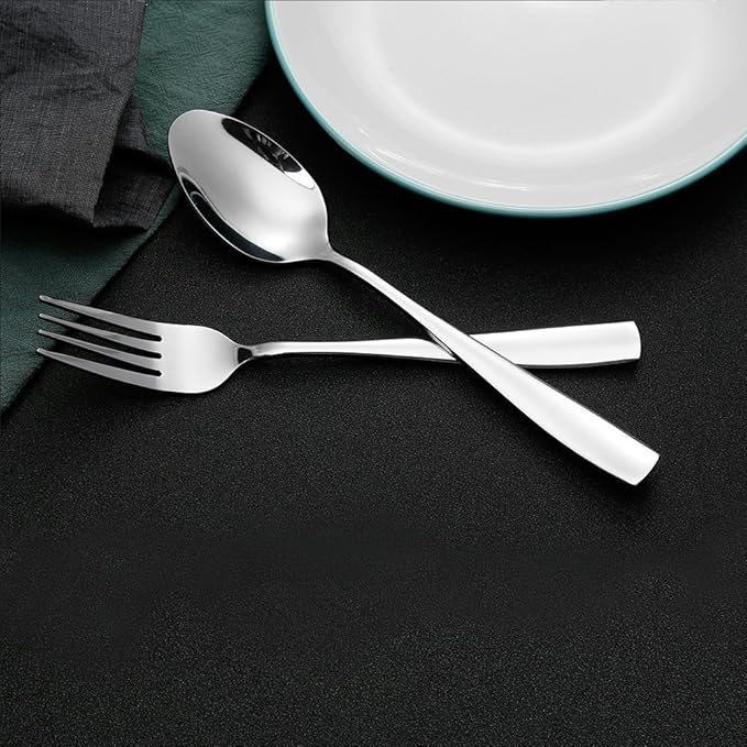 24-Piece Large Stainless Steel Dinner Spoons,8 Inches