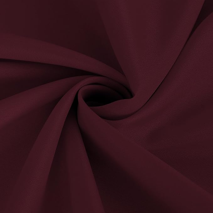 Tablecloths 6 Pack, Burgundy Square Polyester, 70 x 70 Inch