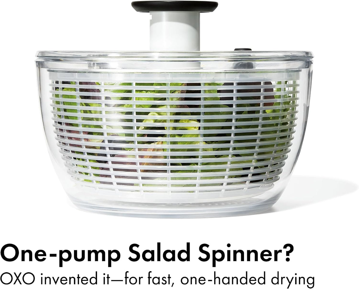 OXO Good Grips 6.22 Qt Salad Spinner, Vegetable Washer with Bowl & Strainer – detail