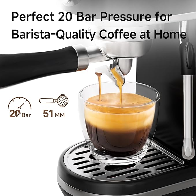 51mm Espresso Machine - Temperature & Cup Volume Adjustable at will