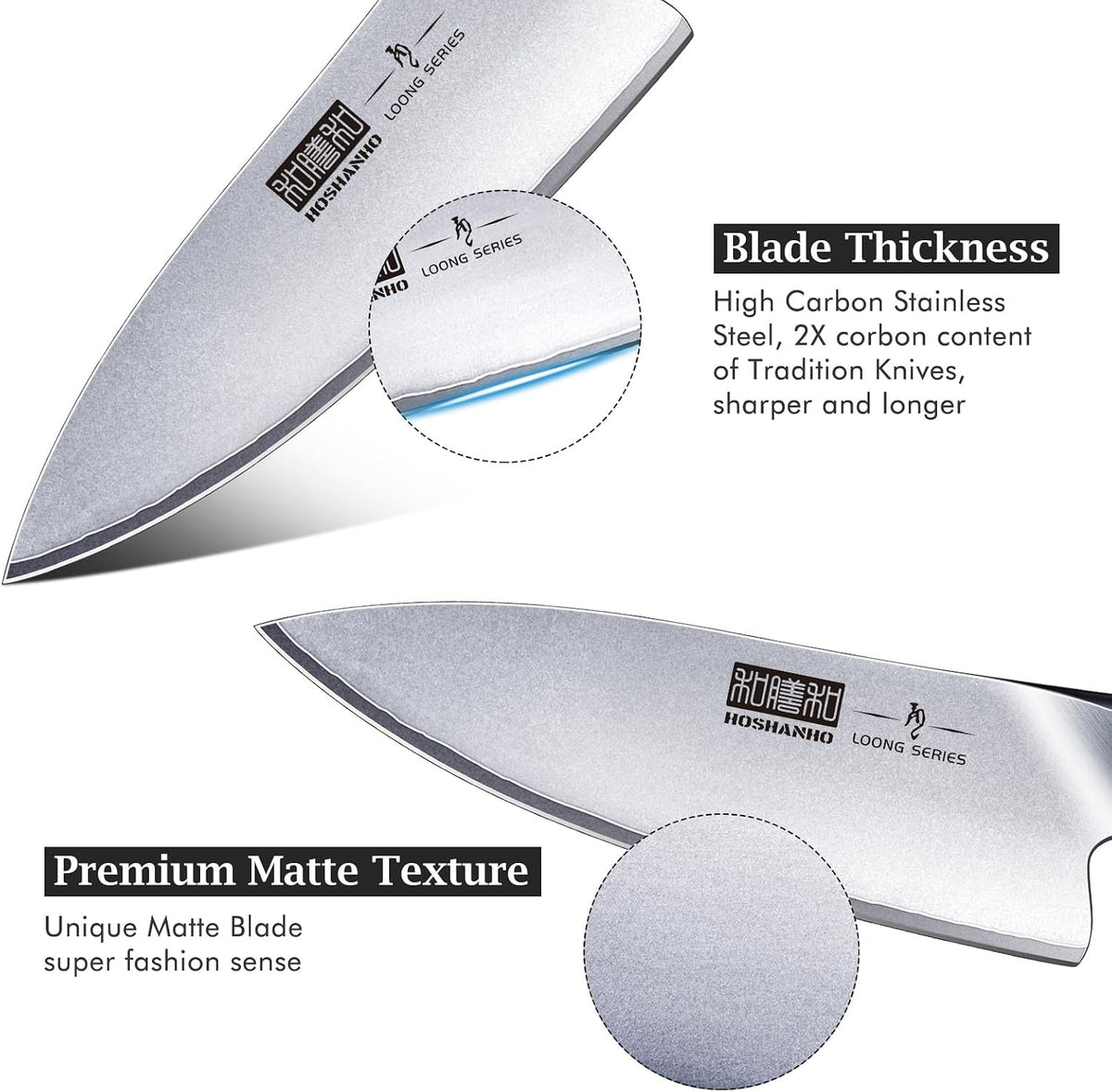 6" Kitchen Knife, Professional Japanese High-Class Chef's Knife – close-up