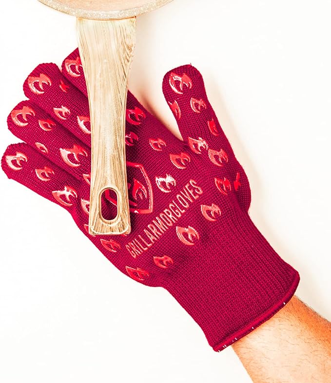 Grill Armor Oven Gloves – 932°F Heat, Fire & Cut Resistant Mitts - Image 2