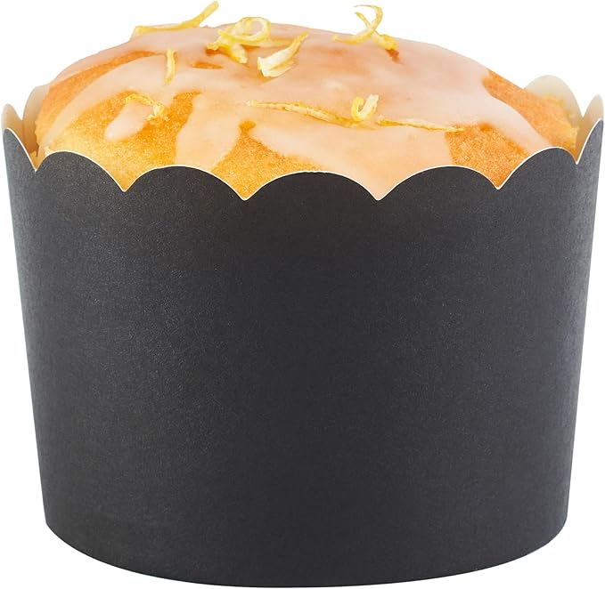 Baking Cups, Black Paper Cupcake Liners, 10 Ounce, 200 Count