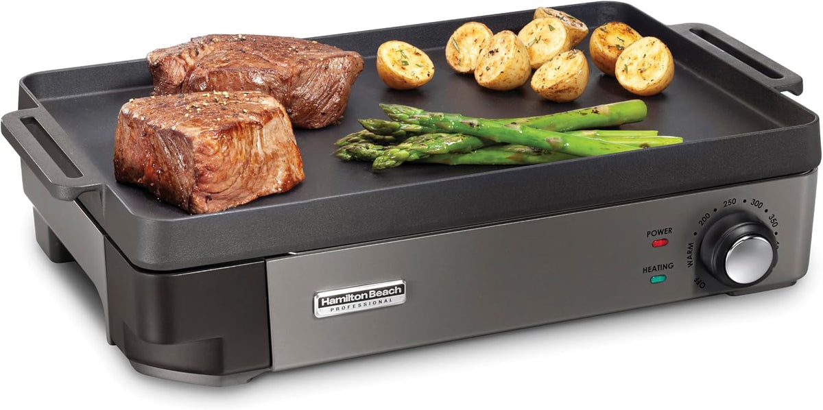 Cast Iron Electric Griddle & Indoor Grill