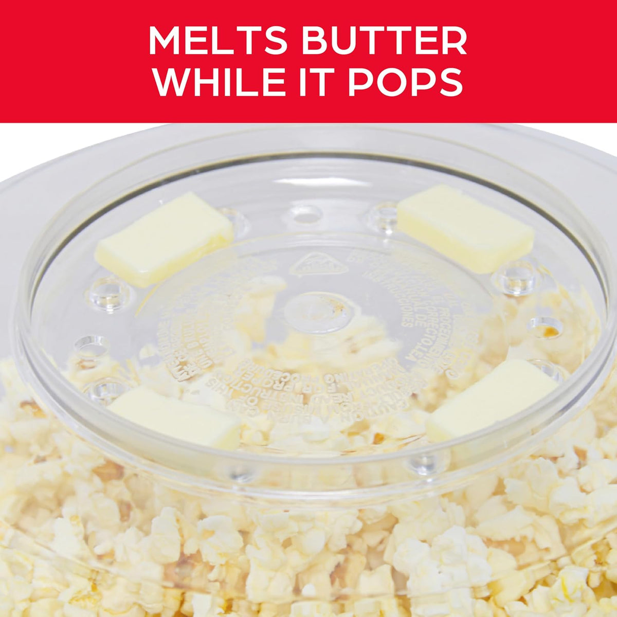 Stir Crazy Popcorn Popper, Hot Oil Popcorn Maker Machine with Large Serving – alternate view