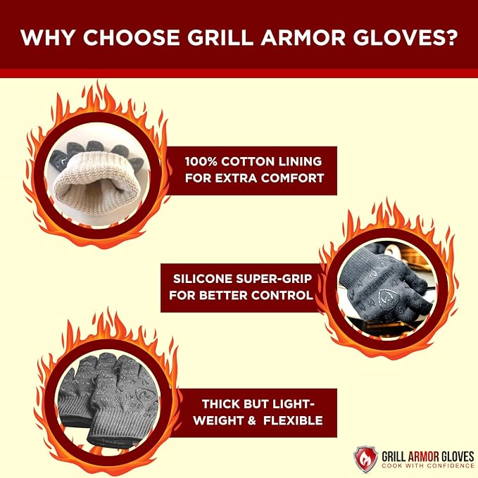 Oven Gloves with Fingers - Image 4