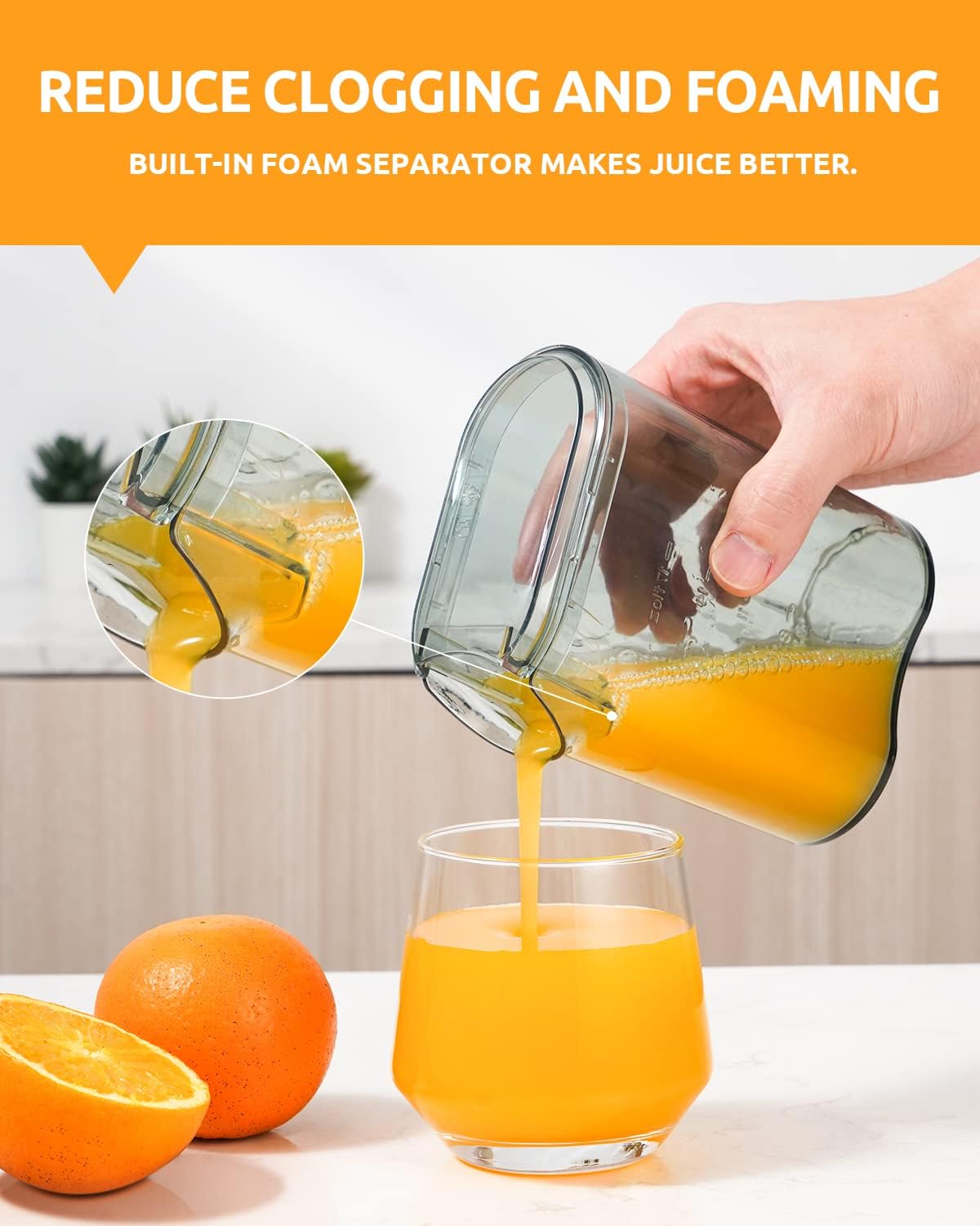800W Juicer Machine, 3" Wide Chute for Whole Fruits & Vegs – features