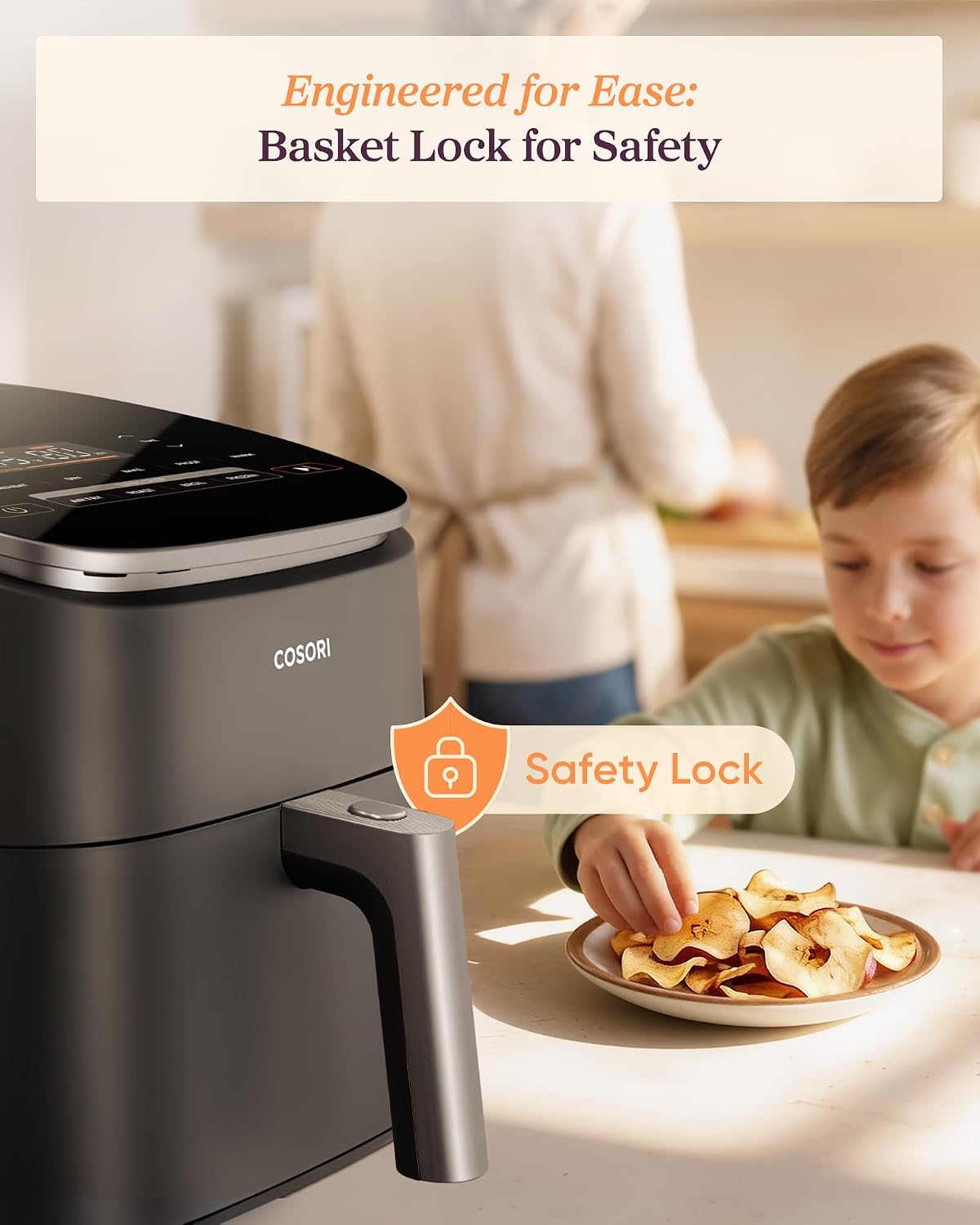 TurboBlaze Air Fryer, 9-in-1, 6 Qt, PFAS-Free Ceramic Coating – another angle