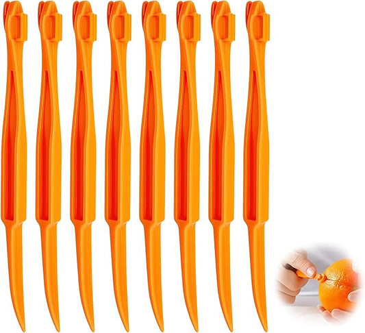 8 Pcs Orange Peeler Tools- Easy Orange & Lemon Fruit Peel Cutter Vegetable Slicer Fruit Tools