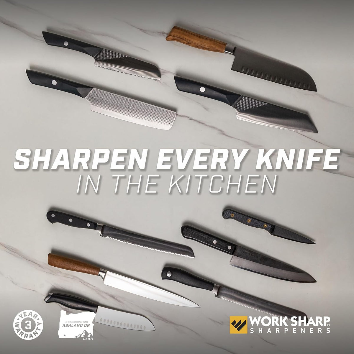 E2 Electric Kitchen Knife Sharpener – set view