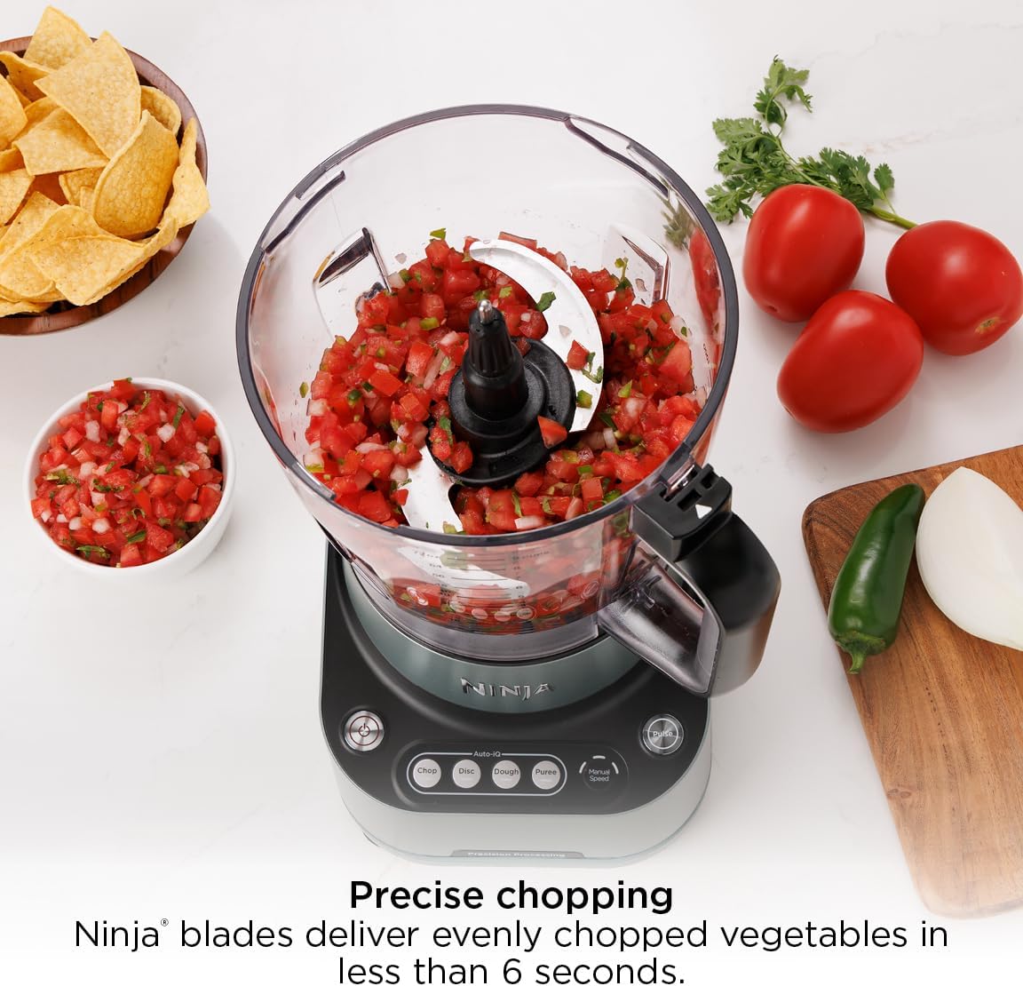 PrecisionPro Food Processor & Dough Mixer, 1000PW, 9-Cup, BZ601 – features