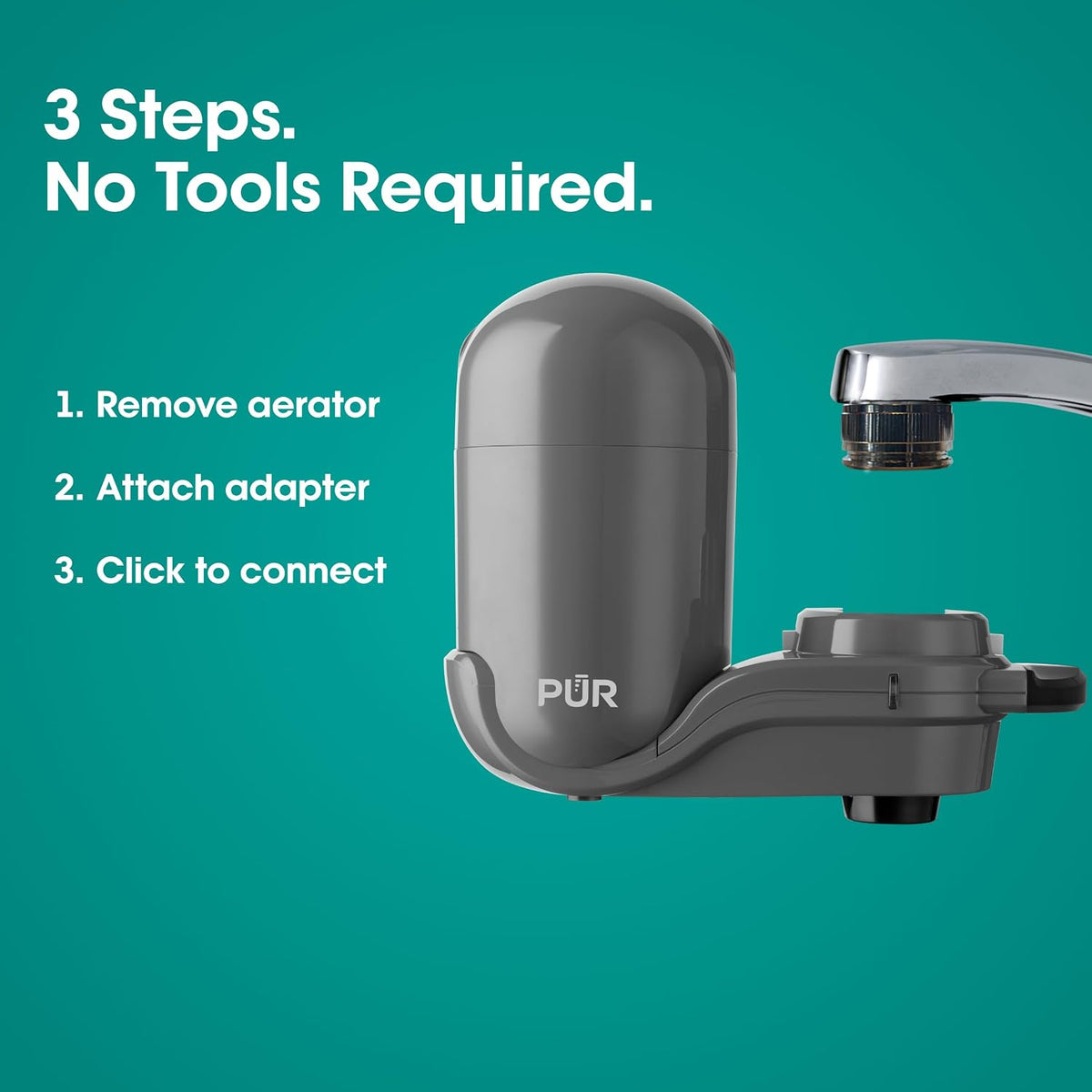 Plus Vertical Faucet Mount Water Filtration System, Lead-Reducing Filter – size reference