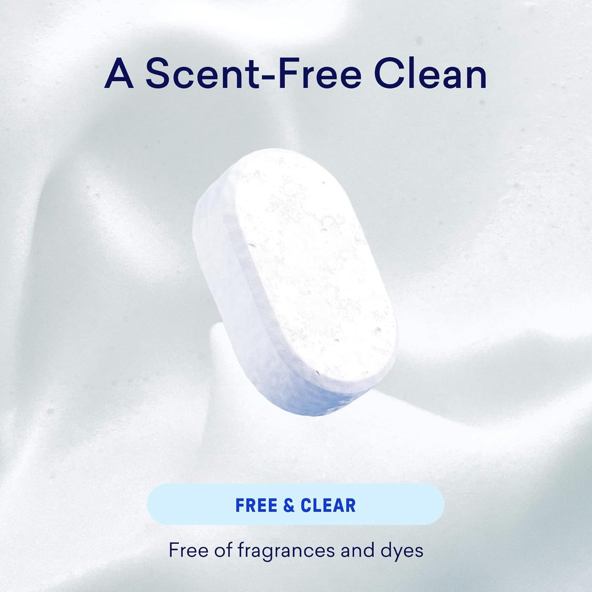 100% Plastic-Free Dishwasher Detergent Tablets 120ct, Free & Clear – size reference