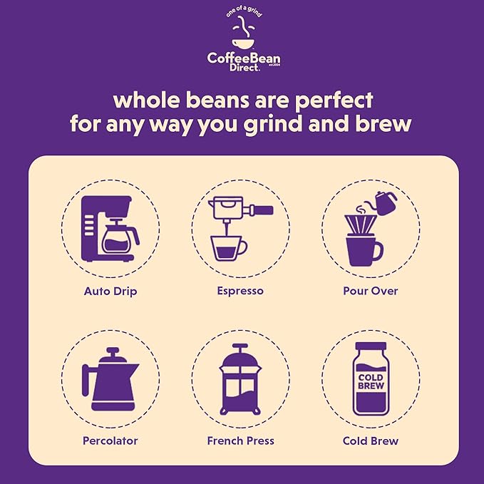 Coffee Bean Direct Organic Fair Trade Dark Ethiopian Yirgacheffe, Whole Bean Coffee, Dark Roast, 2.5 Pound Bag (Pack of 1)