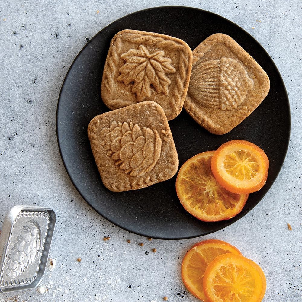 Springerle Cookie Stamps (Set of 3), Sturdy Cast Aluminium Cookie Stamp Set – alternate view
