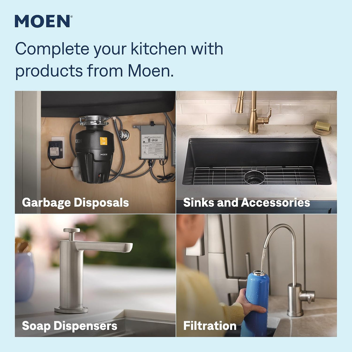 Moen 9601 ChoiceFlo Replacement Water Filter Compatible with Moen Sip Filtered – size reference