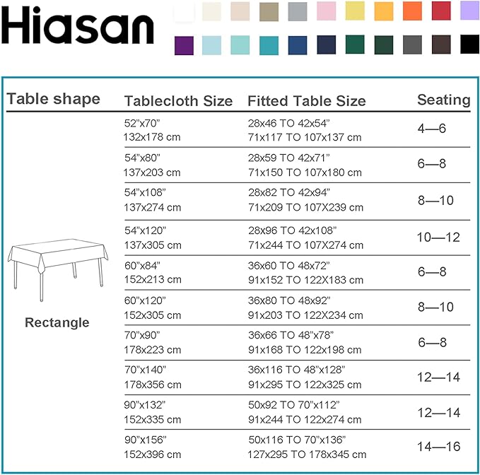 Tablecloth, Turquoise Polyester Rectangular, 54 x 120 Inch, Spill Resistant