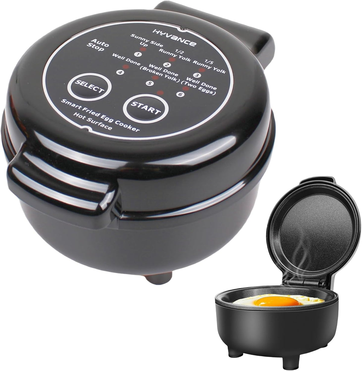 Smart Fried Egg Cooker, Automatic Fried Egg Maker for 6 Features like Sunny