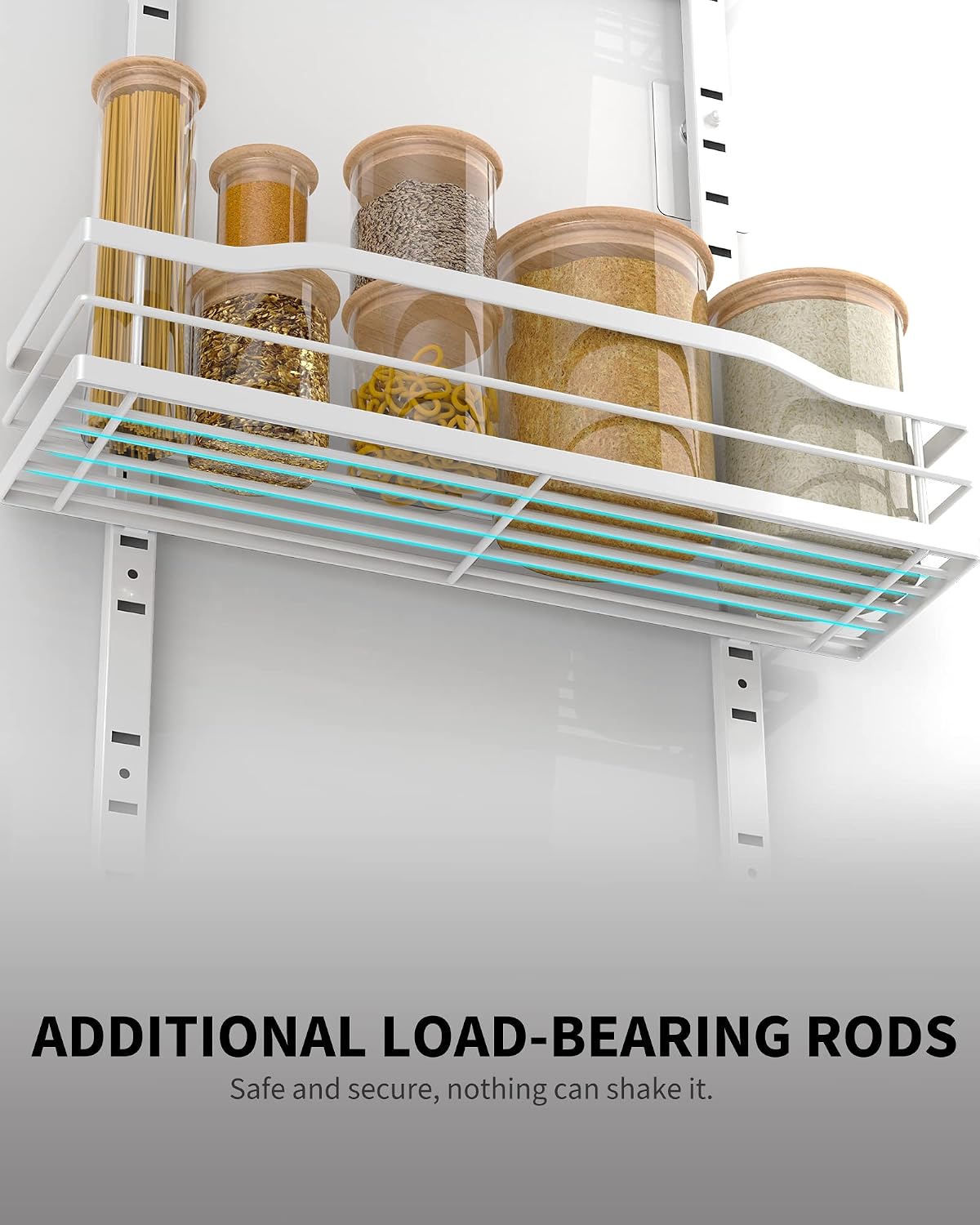 White 9-Tier Over The Door Pantry Organizer, Pantry Organization And Storage – alternate view