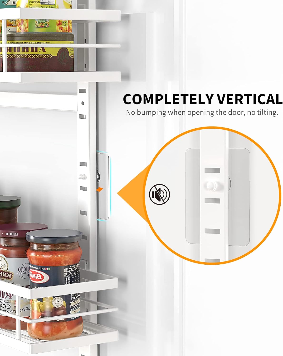 White 9-Tier Over The Door Pantry Organizer, Pantry Organization And Storage – size reference