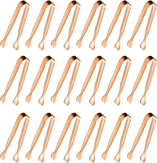 Mini Serving Tongs, Anytrp 18-Packs Stainless Steel Sugar Tongs, 4.3inch Ice Tongs Kitchen Tong Appetizers Tong for Coffee Bar, Tea Party, Desserts Party, Sugar and Ice Bucket