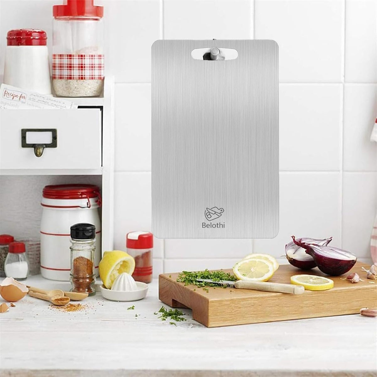 Stainless Steel Cutting Board Set of 3,Non Toxic Cutting Boards for Kitchen – size reference