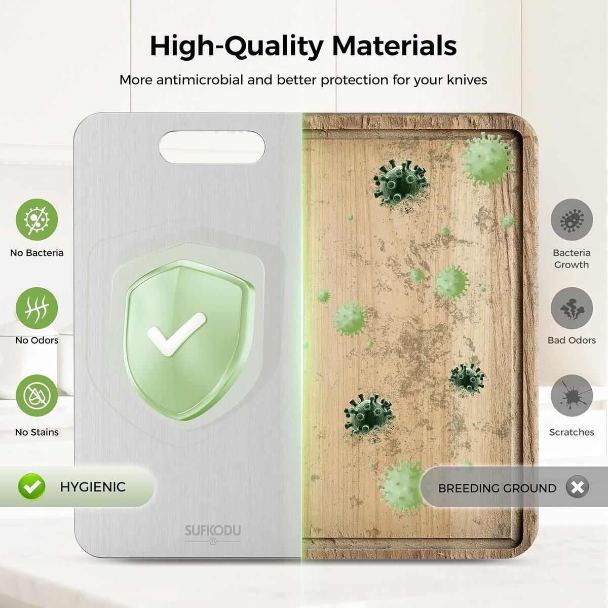 Titanium Cutting Board Set of 3(M+L+XL) – alternate view