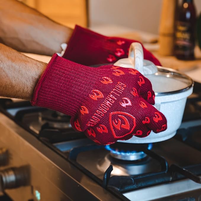 Grill Armor Oven Gloves – 932°F Heat, Fire & Cut Resistant Mitts - Image 8