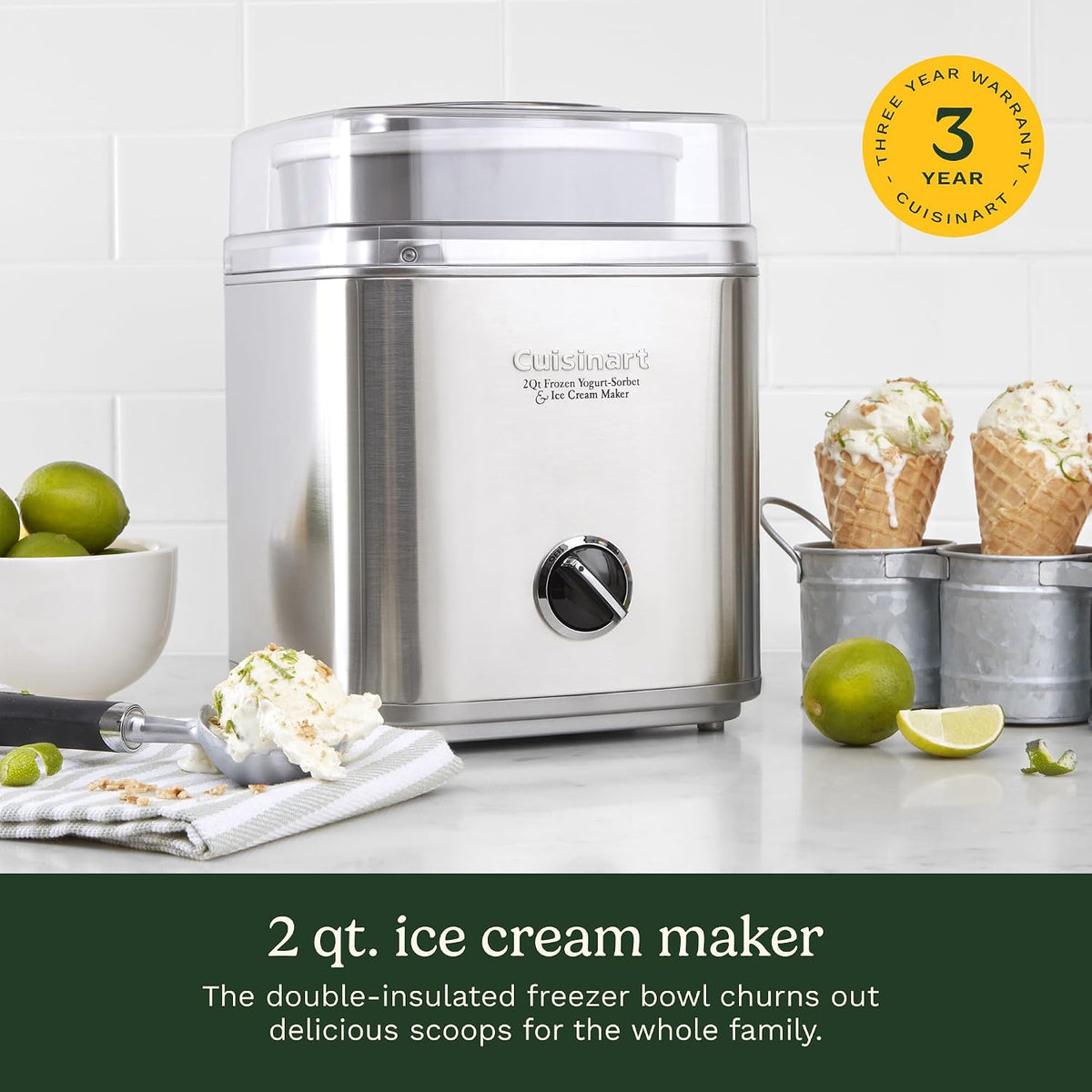 2 Qt. Ice Cream Maker Machine for Frozen Yogurt, ICE-30BCP1 – detail