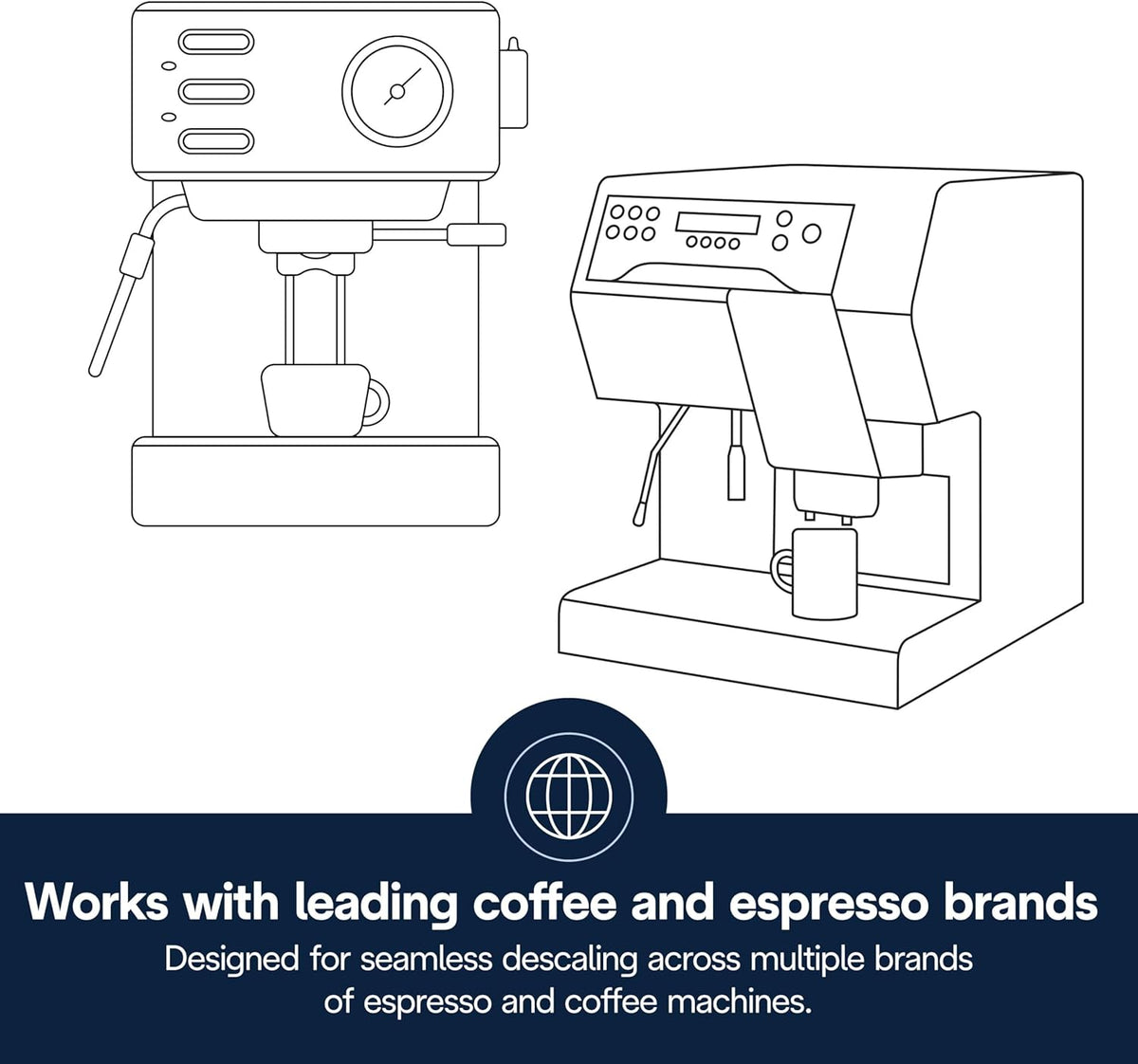 EcoDecalk Descaler 2-Pack, Eco-Friendly Universal Descaling Solution for Coffee – size reference