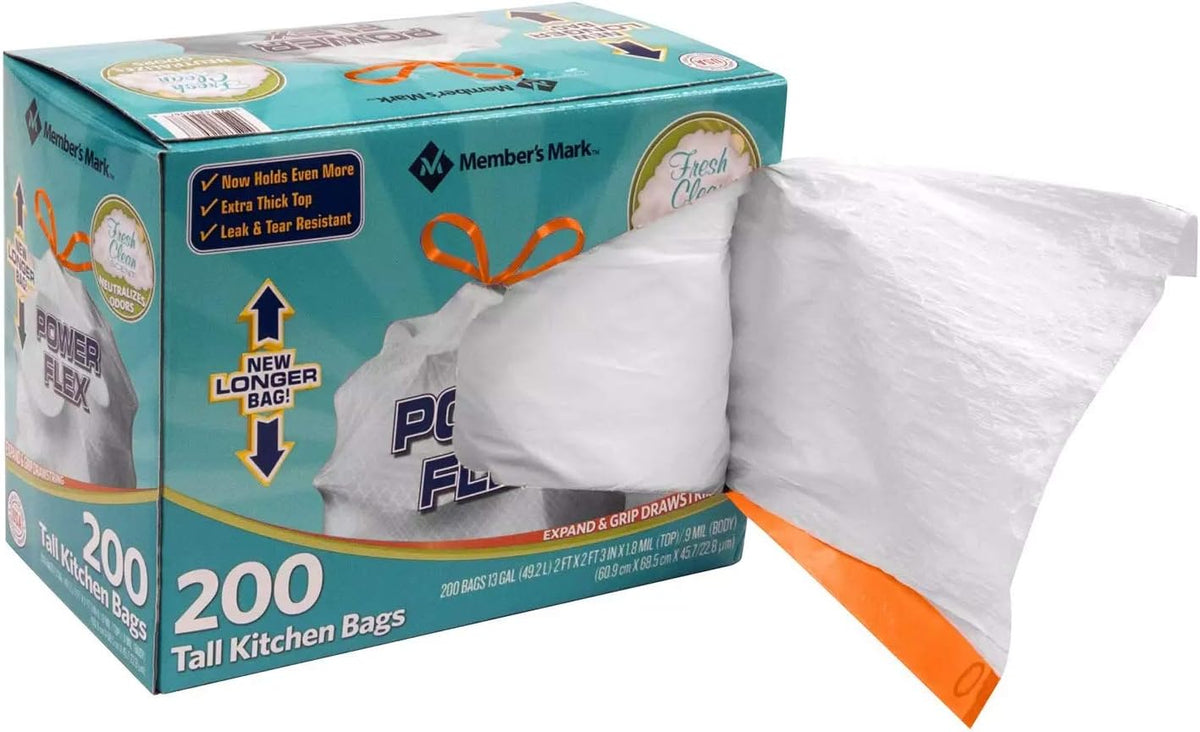 Members Mark 13 Gal Power Flex, Leak Protection, Tall Kitchen Simple Fit – alternate view