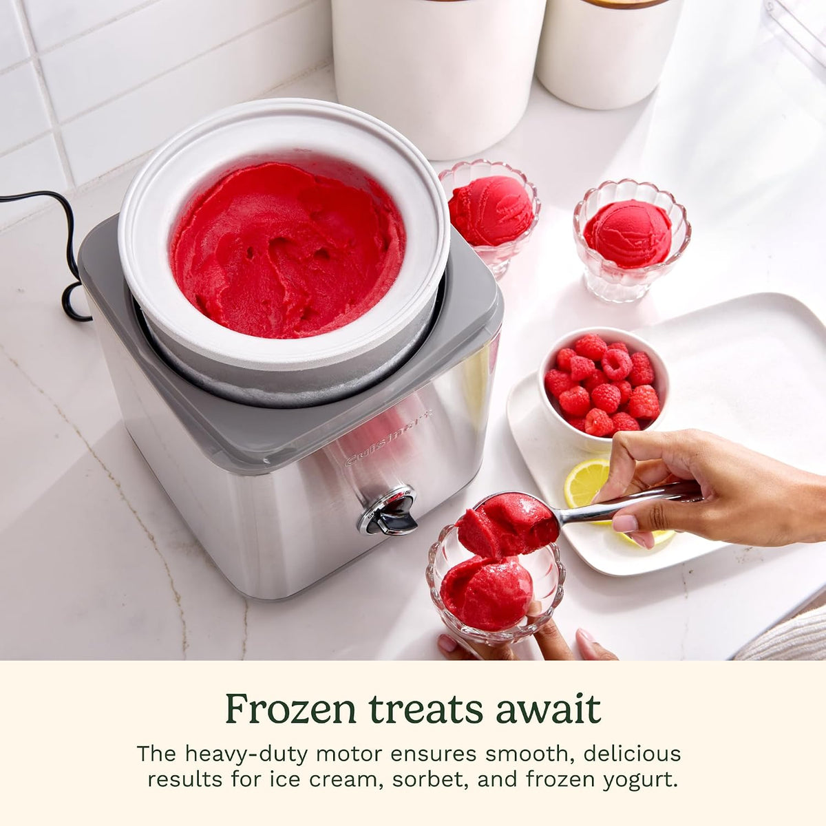 2 Qt. Ice Cream Maker Machine for Frozen Yogurt, ICE-30BCP1 – close-up