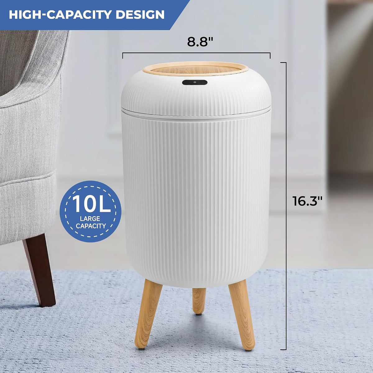 Smart Sensor Wastebasket, Convenient and Hygienic Easy to Use – features
