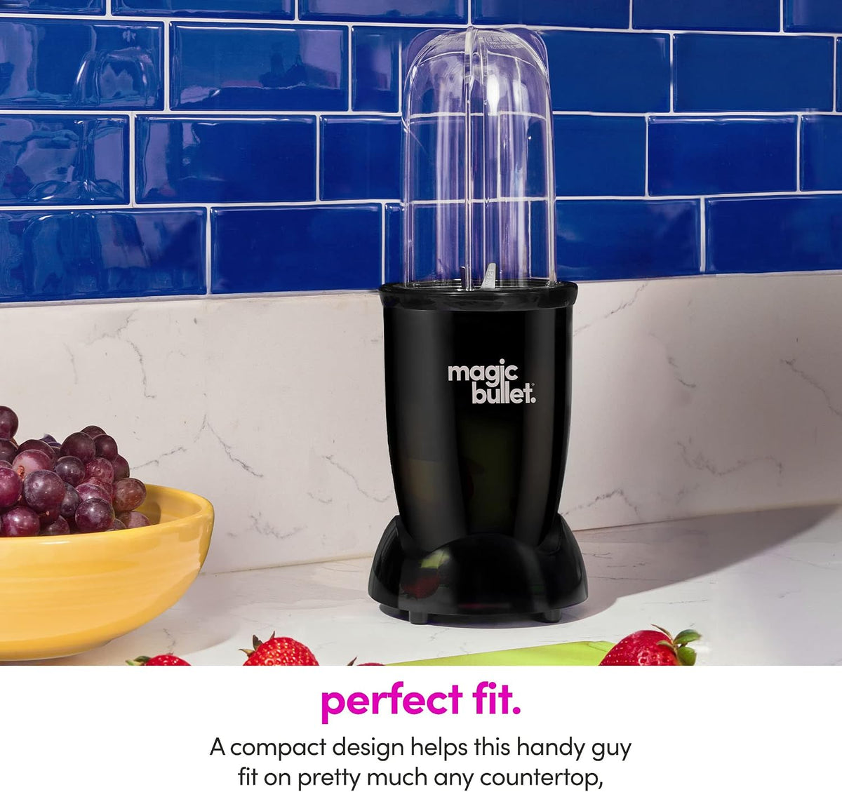 Personal Blender, 22 oz Cup, 250 Watt, Black, MBR-1101AK – features