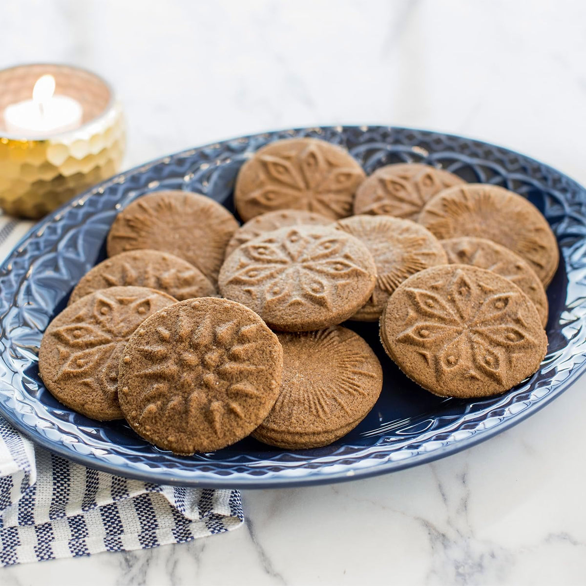 Starry Night Cookie Stamps (Set of 3), Sturdy Cast Aluminium Cookie Stamp Set – close-up