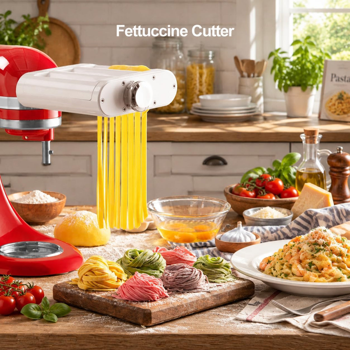 3-1 Pasta Roller & Cutter Attachment Set for KitchenAid Stand Mixers – features