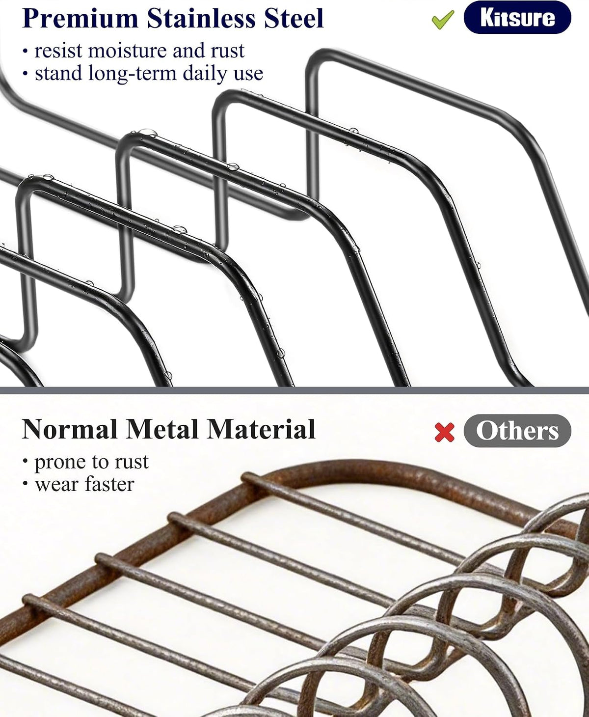 Extendable Dish Drying Rack, 19.2"-26.7" L x 12.9" W, Black – set view