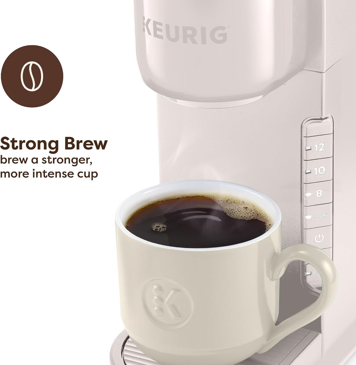 K-Express Single Serve K-Cup Pod Coffee Maker, Warm Stone – detail