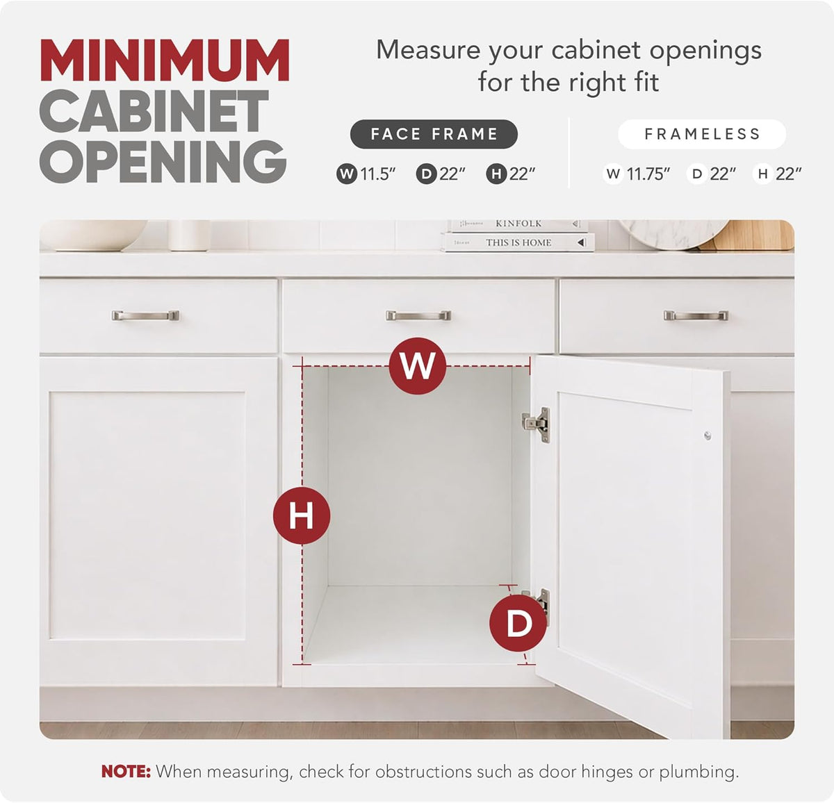 Two-Tier Kitchen Cabinet Pullout Organizer, 12" x 22" – another angle