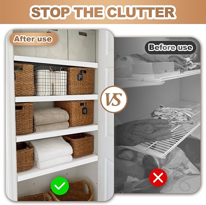 5 Pcs Wire Rack Covers 38x16x3 inch PVC Pantry Shelf Cover 0.31 inch Thick Removable Closet Wire Rack Shelf Covers,Decoration Kitchen Bathroom Office Shelving (Light luxury white,38x16x3 inch)