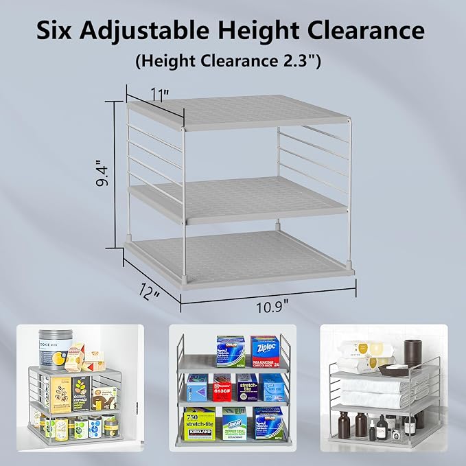 Kitchen Storage Organizer Rack for Foil and Plastic Wrap, Chrome ABS